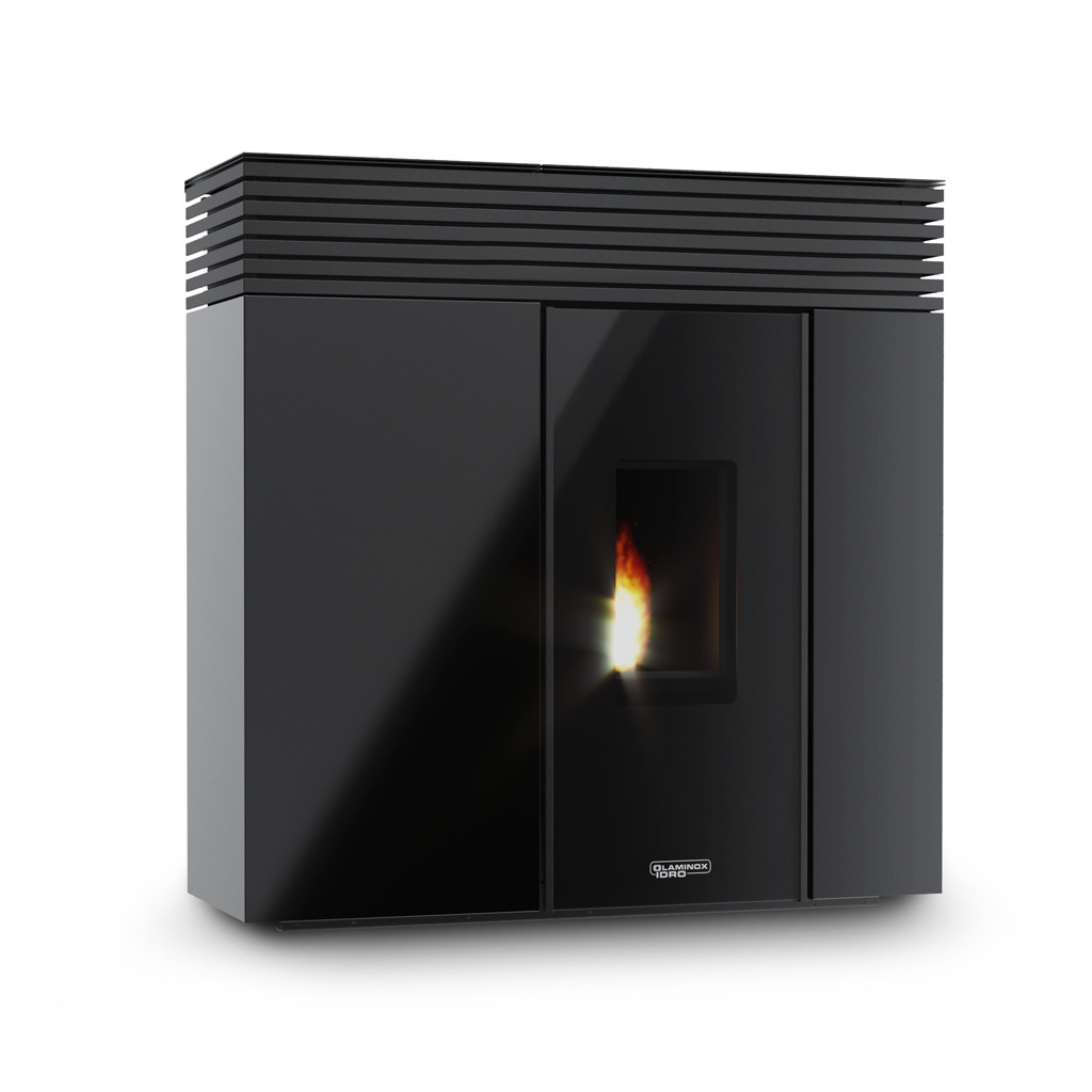 Termostufa a Pellet Laminox Veronica 16 PHANTOM Black Line - immagine 3
